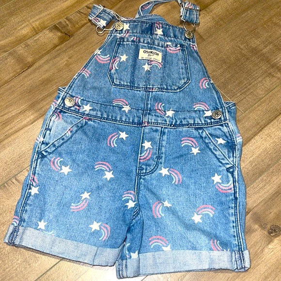 OshKosh B'gosh Other - ✨HOST PICK ✨ Oshkosh Bgosh Rainbow Star Denim Overalls